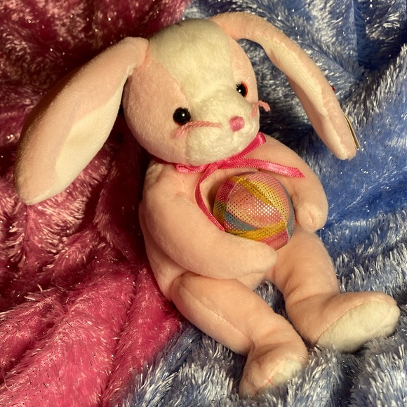🎁4/$25🎁 EASTER COMING! Eggerton (Retired) Beanie Baby Bunny - Picture 3 of 16